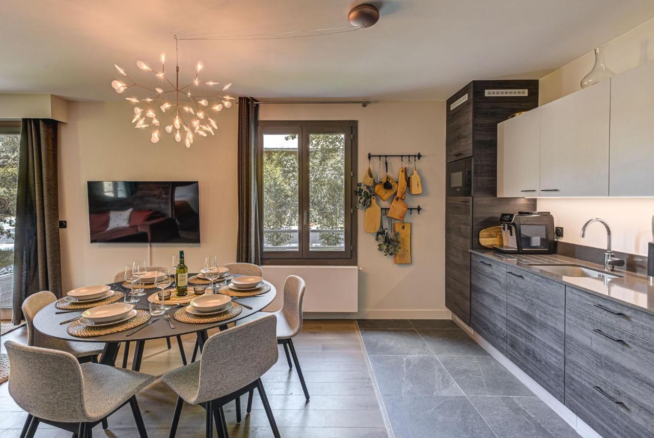 White Pearl A05 Modern Apartment Chamonix Alpes Travel Sleeps 4 To 6 المظهر الخارجي الصورة